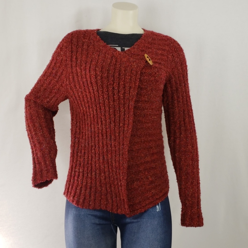 Royal Robbins Red Multi Color Cardigan